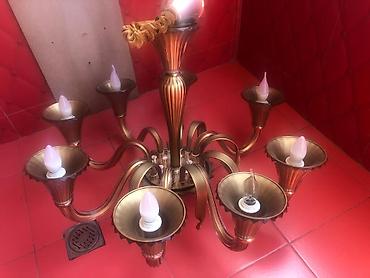 led lyustralar: Çılçıraq, 8 lampa, Metal — 5