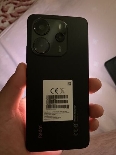редми go: Redmi, Redmi Note 14, Колдонулган, 128 ГБ, түсү - Кара