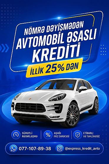 renault kangoo 2000: Nömrə dəyişmədən avtomobil əsaslı kredit - İllik faiz dərəcəsi — 1