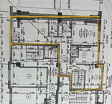 180: 4 комнаты, 180 м², Асанбай мкр Элитка, 9 этаж, ПСО (под самоотделку) — 2