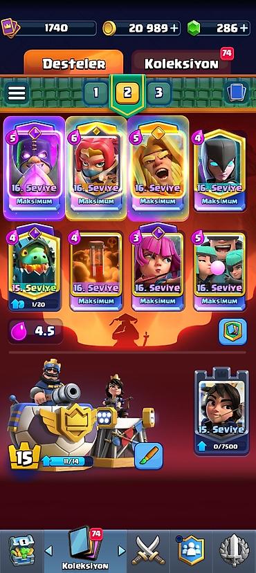 qar şalvarı: Clash Royale hesabı – yüksək trofey və maksimal səviyyəli kartlar - — 2
