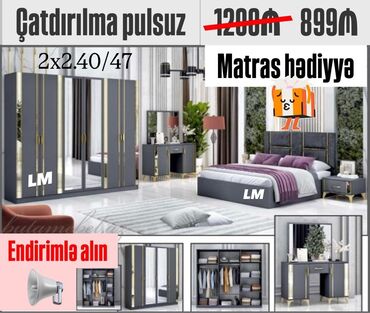 стеллаж шкаф: Təknəfərlik çarpayı, Dolab