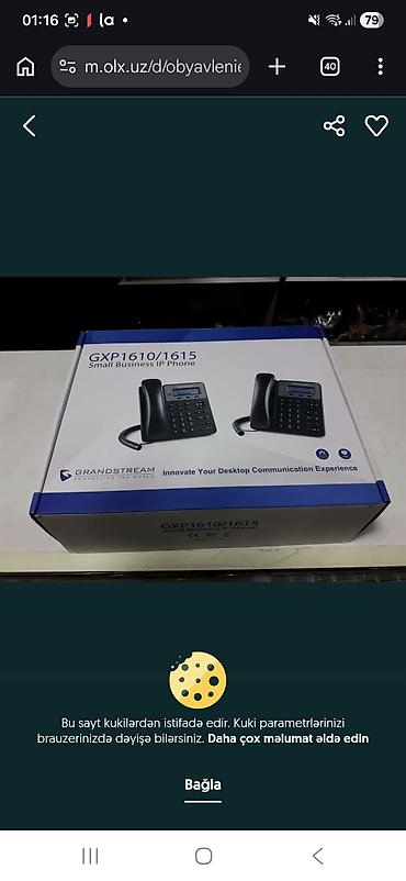 ucuz gul: GXP1620 seriyalı IP telefondur.Qiymet 40 manat. Satişda 90 manatdir — 4