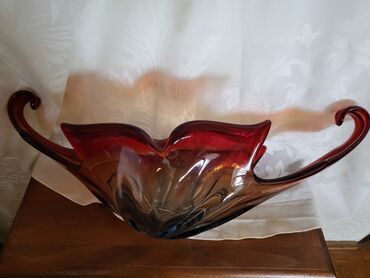 Ostali kućni dekor: Murano velika cinija,rucni rad 60,70te. Velika,retka cinija — 15