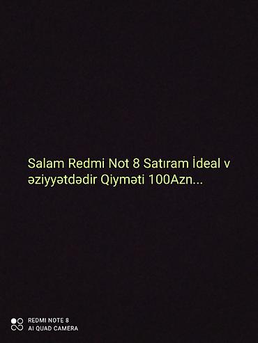 bluetooth qulaqciq: Xiaomi Redmi Note 8 satılır. Xüsusiyyətlər: - 6.3" FHD+ IPS ekran - — 1