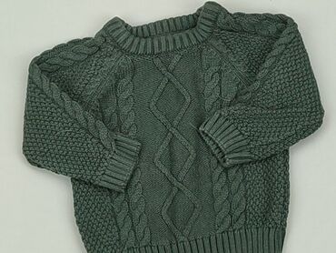 sweterek popielaty bawelna lub wełna ciemny popiel: Sweter, C&A, 0-3 m, stan - Dobry
