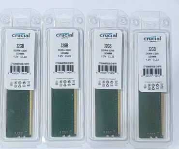 Soyutma sistemləri: Operativ yaddaş (RAM) Kingston, 32 GB, 3200 Mhz, DDR4, PC üçün, Yeni