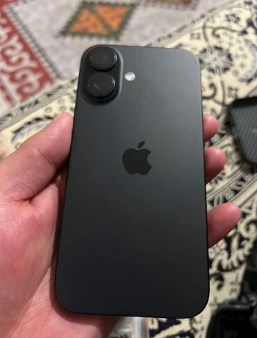 продаю б у телефон: IPhone 16, Б/у, 128 ГБ, Черный, Зарядное устройство, Кабель, Коробка, 100 %