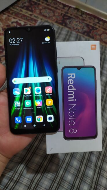 mi not 3: Xiaomi, Redmi Note 8, Б/у, 64 ГБ, цвет - Черный, 2 SIM