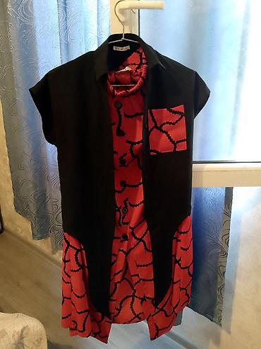 Костюмы: Qadın geyim dəsti – Delara markası - Stil: Qırmızı-qara rəng — 1