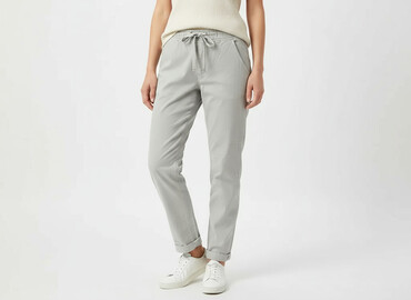 spodnie dla babci: EDC, Material trousers for women, size M