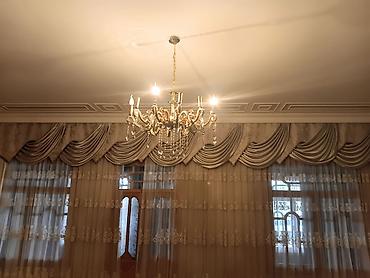 Pərdə və tüllər: Pərdə və tül dəstləri - Klassik dizaynlı pərdə komplektləri: salon — 4