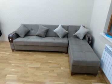 mebellerim az: Угловой диван, Новый, Раскладной, С подъемным механизмом, Ткань, Бесплатная доставка в черте города