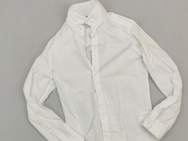 pikowana kamizelka długa: Shirt 11 years, condition - Very good, pattern - Monochromatic, color - White