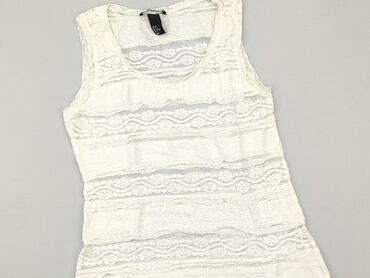 białe t shirty damskie w serek: T-shirt, H&M, M (EU 38), condition - Good
