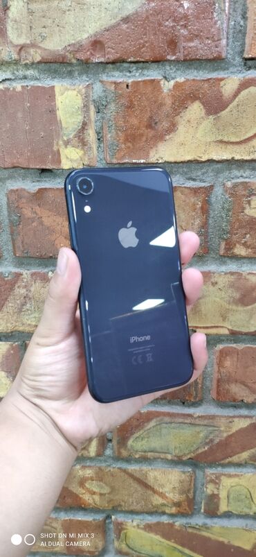 телефоны цены: IPhone Xr, Колдонулган, 64 ГБ, Кара, Коргоочу айнек, Каптама, 79 %