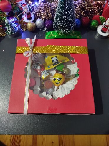 Hədiyyə bağlamaları: Hədiyyə qutusu, Yeni, rəng - Ağ, Ödənişli çatdırılma — 13