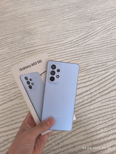 samsung galaxy note 5 цена в бишкеке: Samsung Galaxy A53 5G, Б/у, 256 ГБ, цвет - Голубой, 2 SIM