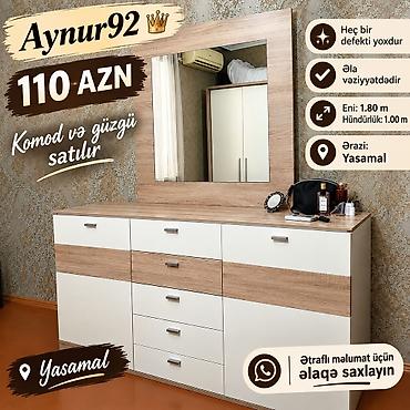 Aynur92👑kod9656 Qiymet — *110 AZN* Komod və güzgü satılır Heç bir lalafo.az -da Aynur92👑kod9656 Qiymet — *110 AZN* Komod və güzgü satılır Heç bir