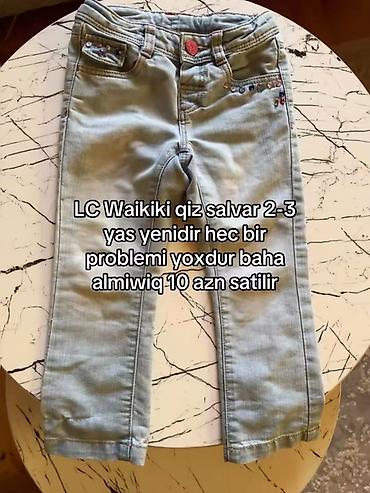cins salvar olculeri: LC Waikiki qız uşağı üçün cins şalvar - Ölçü/yaş: 2–3 yaş - Rəng — 2