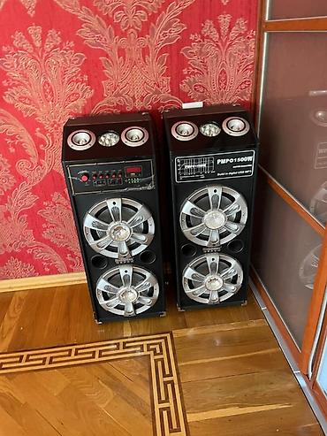 usilitel kalonka satilir: İki ədəd səs gücləndirici akustik kolon sistemi - Model: PMPO 1500W — 1