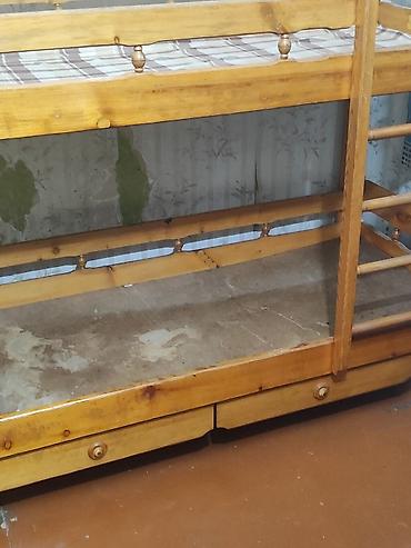 bunk bed: Двухъярусная кровать материал дерево ширина 85 длина 1,90 цена 10000 — 8