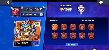 Аренда оборудования: Brawl Stars oyun hesabı - Kupa: 1065 - Brawl Pass səviyyəsi: 15 - — 9
