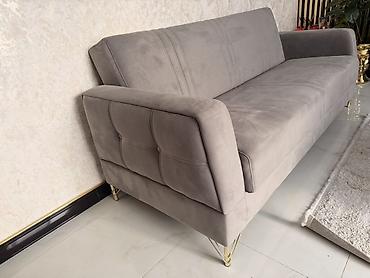 Divanlar: Məhsul: Müasir dizaynlı divan - Rəng: Açıq/orta boz - Üzlük: Yumşaq — 3