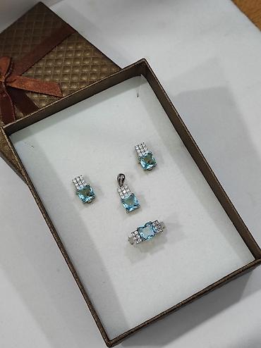 Серебряные наборы украшений: Серебряный Набор 925 пробы Размеры имеются Качество отличное Цена — 7