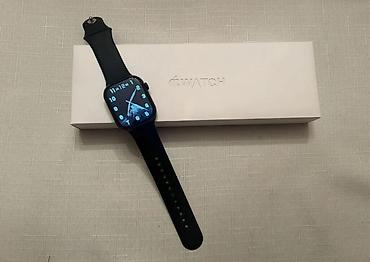 apple eatch: Apple Watch Series 10 (Model A3000) - Rəng: Qara korpus, qara silikon — 2