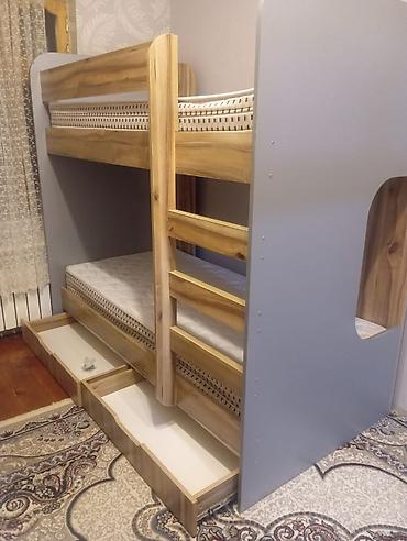 Uşaq mebeli: Oğlan və qız üçün, Yeni, Çarpayı, Matras ilə, Siyirməli, Laminat — 2
