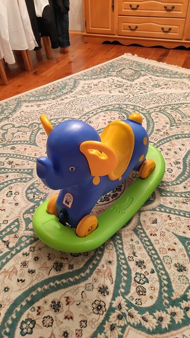 Oyuncaqlar: Качалка детская слоник для малыша до 3 - ёх лет, разъёмная на калёсаж — 9