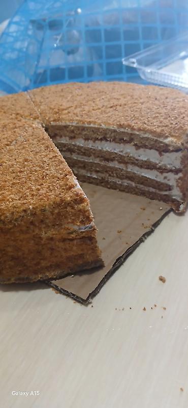 Азык-түлүктөр: МЕДОВЫЙ ТОРТ вес 1.400кг домашний коржики кексы вкусный и для — 5
