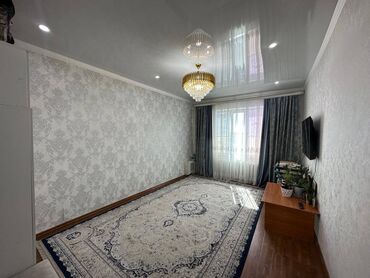 купить квартиру в киргизии: 2 бөлмө, 54 кв. м, 106-серия жакшыртылган, 9 кабат, Евроремонт