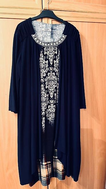 Повседневное платье, Турция, Осень-весна, Длинная модель, Оверсайз, 5XL