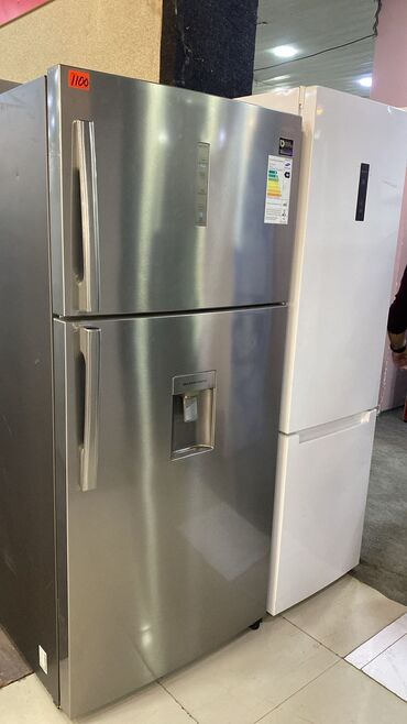beko no frost: 2 двери Hisense Холодильник Продажа, цвет - Серый, С диспенсером