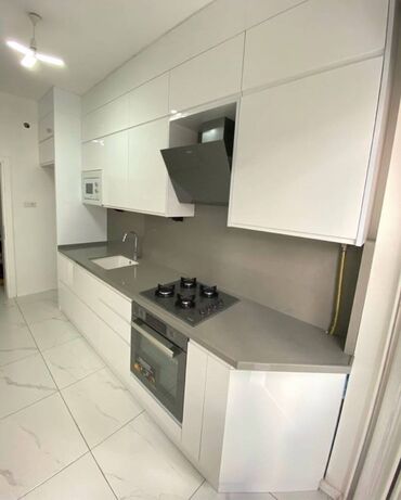 Sifarişlə mətbəx mebeli: Sifarişlə mətbəx dəsti, Özü çəkən petlələr, MDF, Kredit yoxdur, Pulsuz çatdırılma — 2