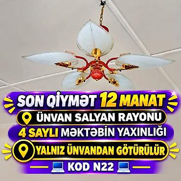 xrustal konfet qabı: Çılçıraq, 5 lampa, Metal — 1