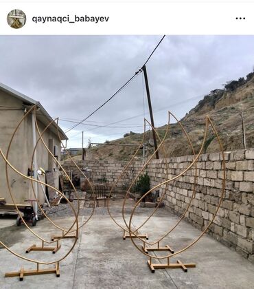 stul uzlukleri instagram: Fiqur, Metal, rəng - Qızılı