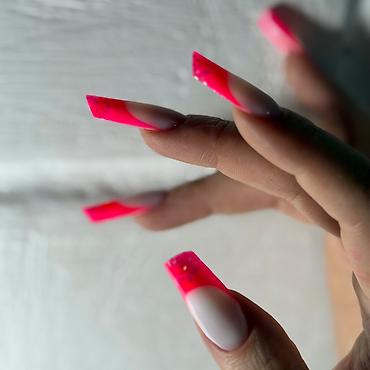 Маникюр: Наращивание ногтей, Покрытие гель лаком, Ремонт сломаных ногтей, Маникюр, Педикюр, Консультация, Одноразовые расходные материалы, Требуются модели — 6