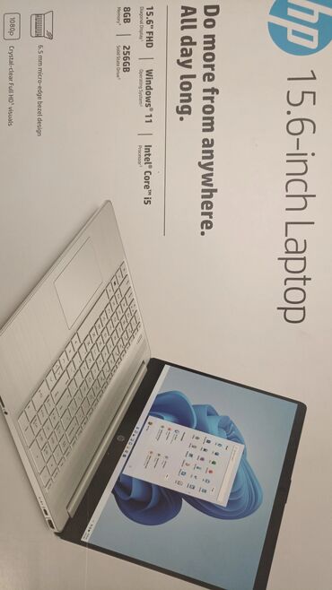Ноутбуки и нетбуки: Ноутбук, HP, 8 ГБ ОЗУ, Новый, Для работы, учебы