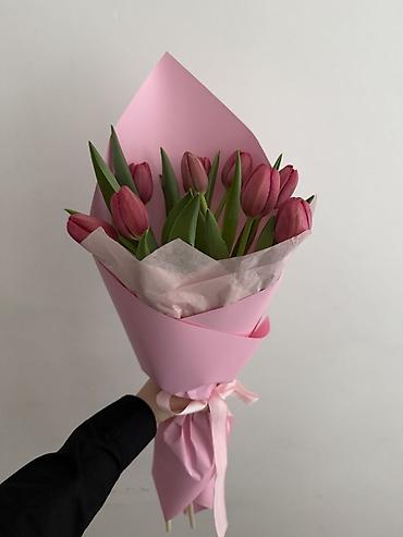 Букеты из живых цветов: Тюльпаны — стильные букеты и одиночные стебли - Разновидности — 8