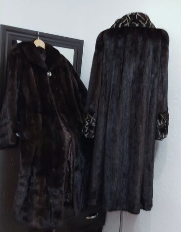 Шубы: Шуба, Норка, По колено, Финляндия, 4XL — 6