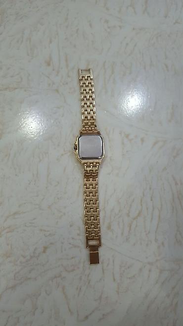 Наручные часы: Cartier A Class qol saatı - Korpus və qolbaq: qızılı rəngdə metal — 3