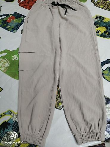 bej şalvar: Uşaq şalvarı – Parim Kids, 8 yaş - Rəng: bej - Model: jogger/kargo — 1