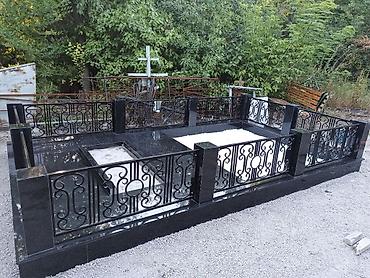 Ритуальные услуги: Облицовка надгробий, Изготовление памятников, Изготовление табличек | Мраморная крошка, Габбро, Металл | Оформление — 6