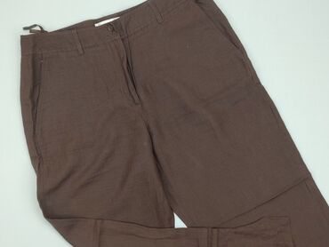 spodnie materiałowe w kratę: Material trousers, XL (EU 42), condition - Good