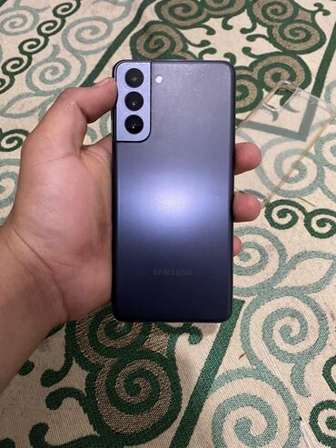 Samsung: Samsung Galaxy S21 5G, Б/у, 256 ГБ, цвет - Черный, 2 SIM