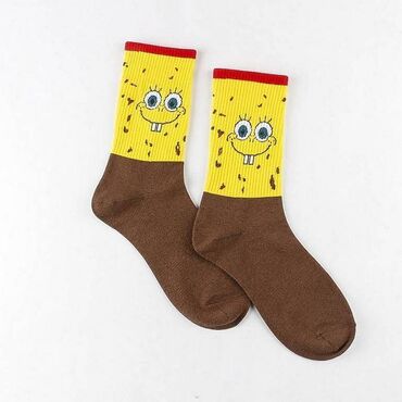 гольфы носки: Носки хлопковые, персональные носки с персонажами мультфильмов
