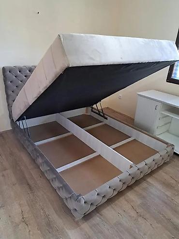 Kreveti: AKCIJA Tapacirani bračni krevet – luksuzni Chesterfield stil - — 9